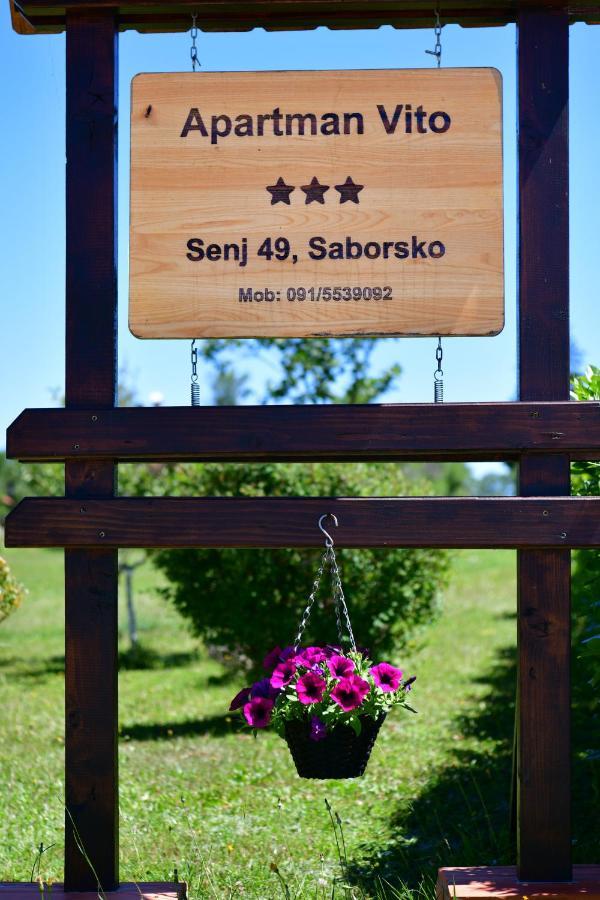 Apartman Vito Saborsko Kültér fotó